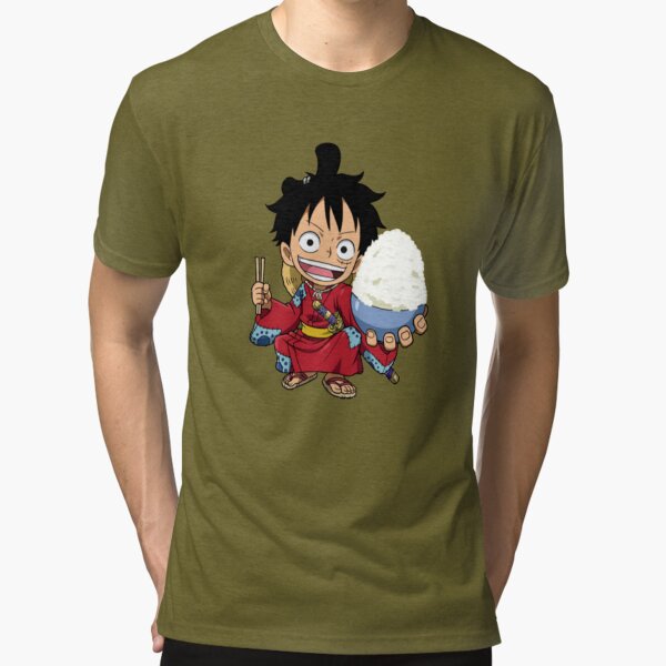 Monkey D. Luffy Wano Act Custom Anime Chibi One Piece T-Shirt -  Freedomdesign