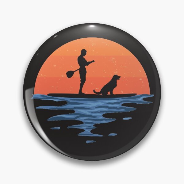 Item preview, Sunset Stand Up Paddle Dog And Man designed and sold by MrEddie10.