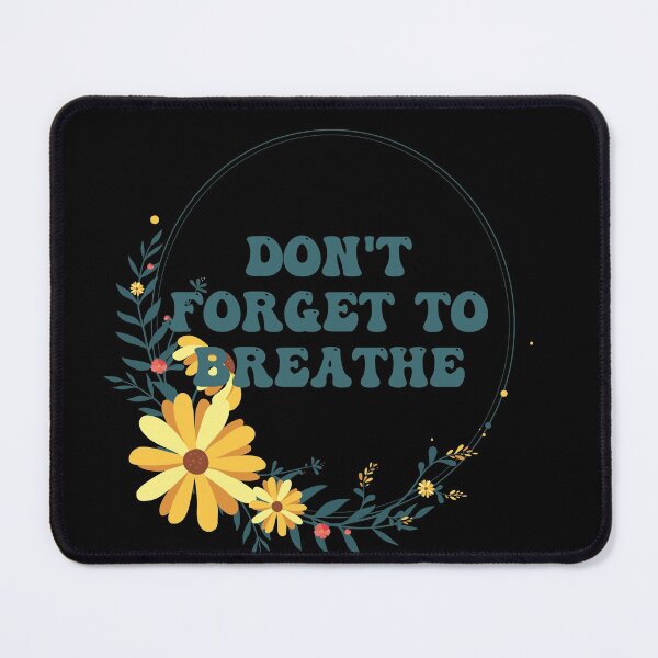 Item preview, Flower bouquet wreath groovy yellow girls name font - Don't forget to breathe designed and sold by Black British  Designer - Photographer.