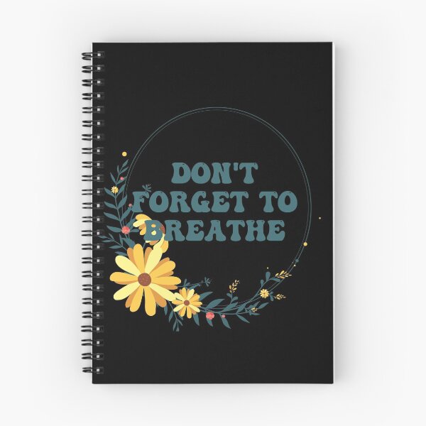 Item preview, Flower bouquet wreath groovy yellow girls name font - Don't forget to breathe designed and sold by Black British  Designer - Photographer.