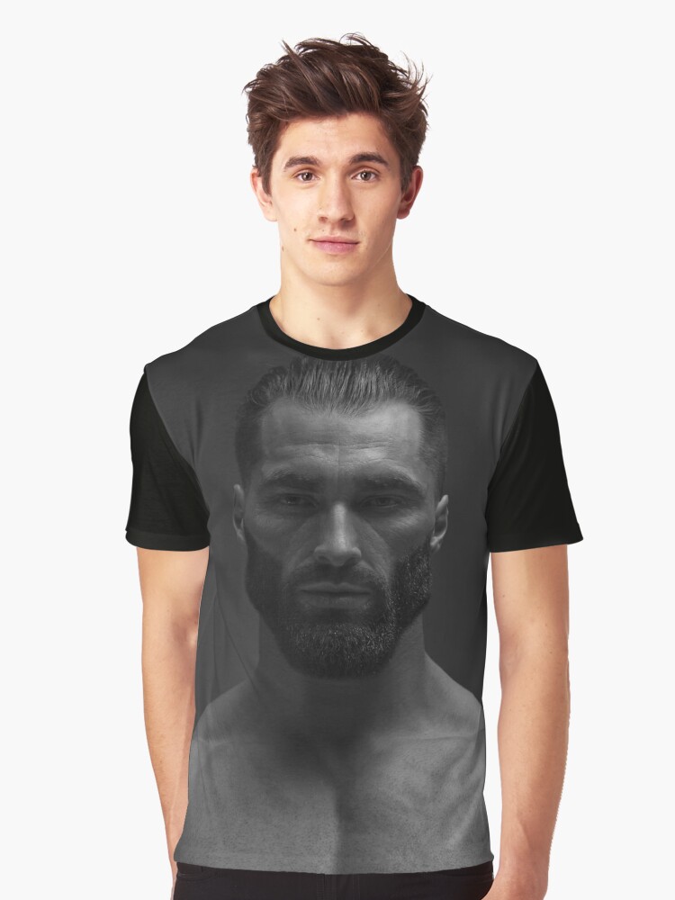 Giga Chad T-shirt Photographic Print for Sale by TshirtGigaChad