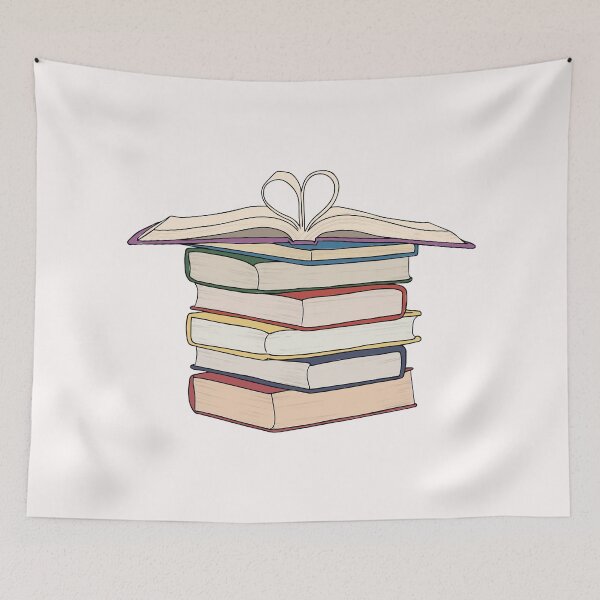 Item preview, Book Stack | Heart-shaped folding paper | Books designed and sold by Mrs-PenLine.