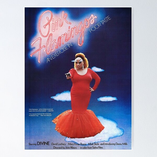 Artikel-Vorschau von Pink Flamingos von John Waters Filmplakat, designt und verkauft von EinsamerBaum.