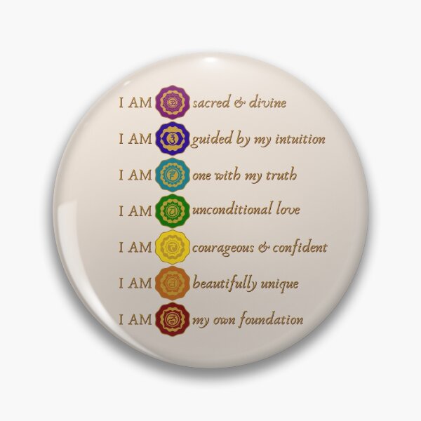Item preview, I AM CHAKRA AFFIRMATIONS designed and sold by Mercurial Merkaba.