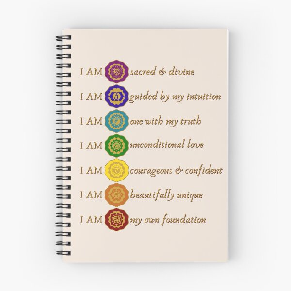 Item preview, I AM CHAKRA AFFIRMATIONS designed and sold by Mercurial Merkaba.