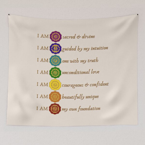 Item preview, I AM CHAKRA AFFIRMATIONS designed and sold by Mercurial Merkaba.