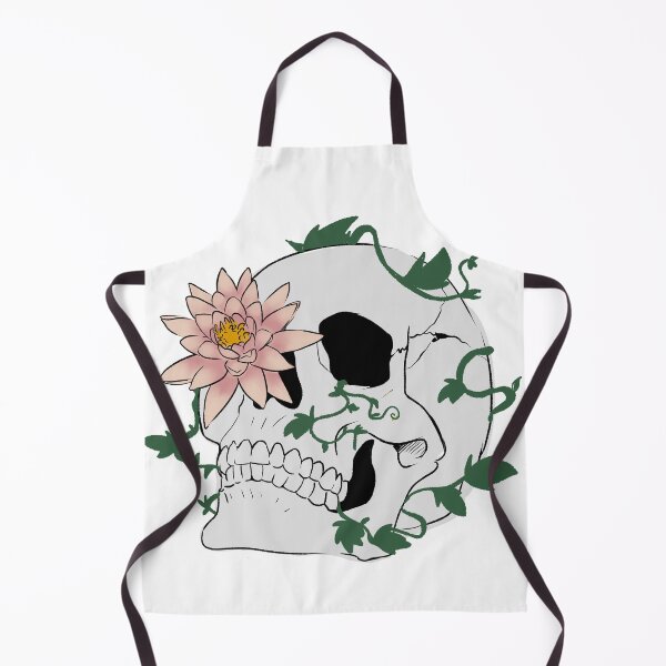 Item preview, Skull over grown with flora designed and sold by lasukira.
