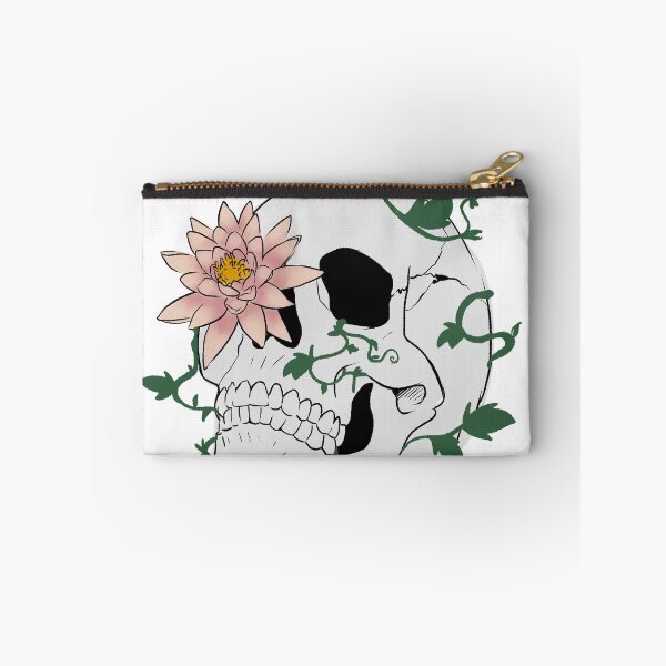 Item preview, Skull over grown with flora designed and sold by lasukira.