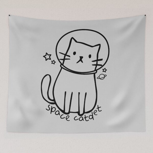 Item preview, Catstronaut Space Catdet Funny Cat designed and sold by Paper Hearteu.