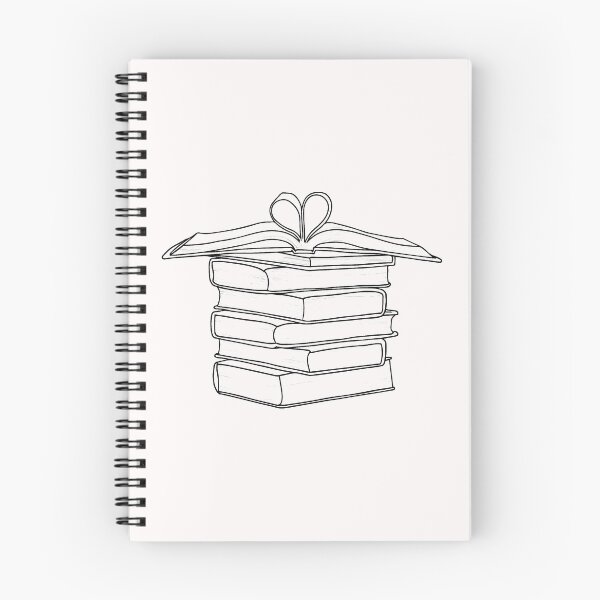 Item preview, Book Stack Line Art | Books Line Art designed and sold by Mrs-PenLine.