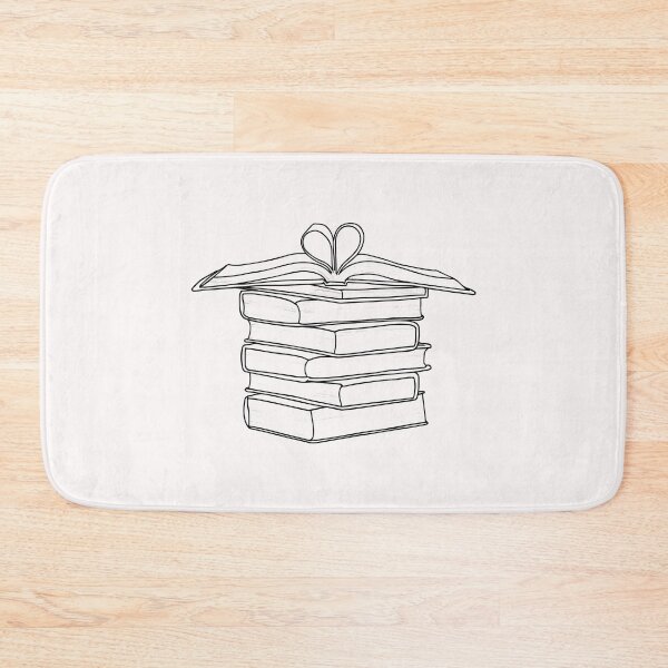 Item preview, Book Stack Line Art | Books Line Art designed and sold by Mrs-PenLine.