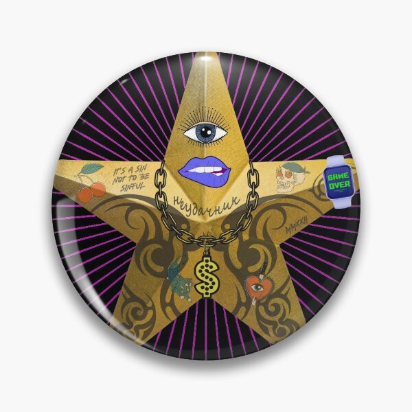 Item preview, Gangsta pop golden star. designed and sold by angelisart.