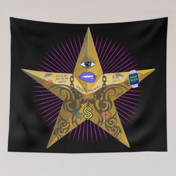 Item preview, Gangsta pop golden star. designed and sold by angelisart.