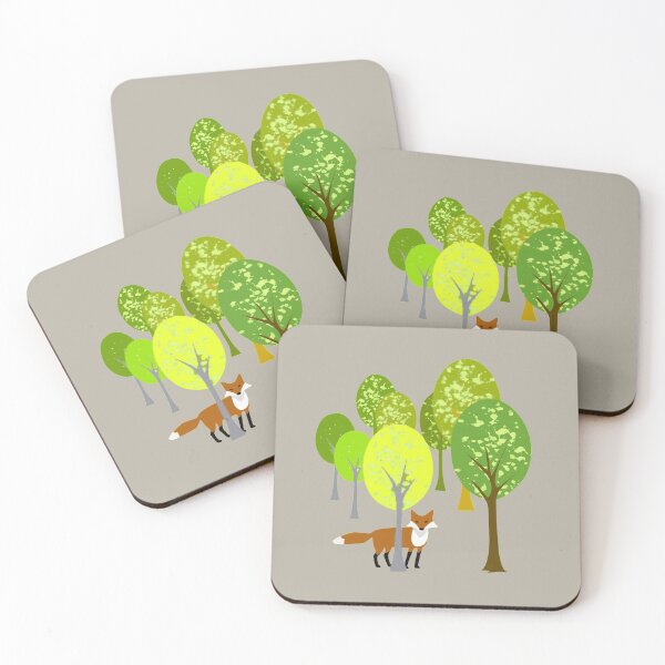Item preview, Fox and trees designed and sold by Marju Rose.