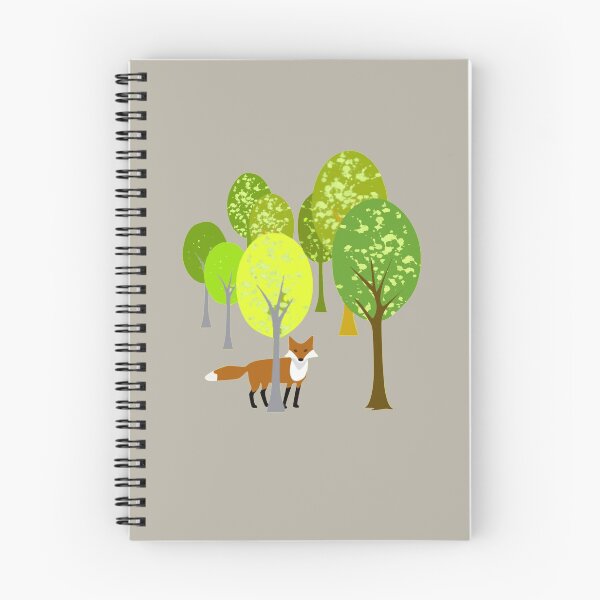 Item preview, Fox and trees designed and sold by Marju Rose.