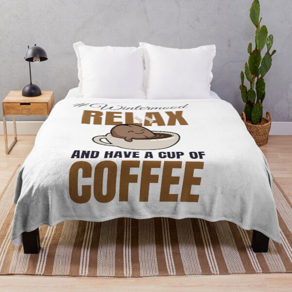 Item preview, Relax and Have a Cup of Coffee - Trendy Wintermood Coffee Bean Design Gift Idea For Coffee and Winter Lovers designed and sold by Prince - Bestseller ★★★★★.