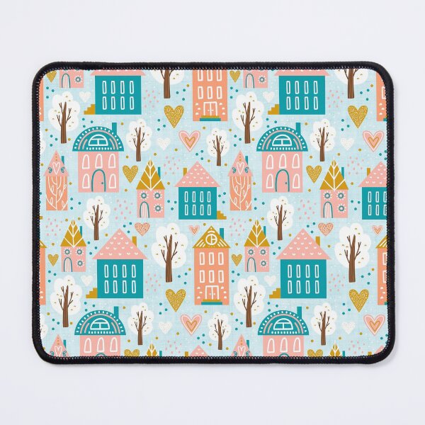 Item preview, Little Springtime Folksy Town designed and sold by KrisInStitches.