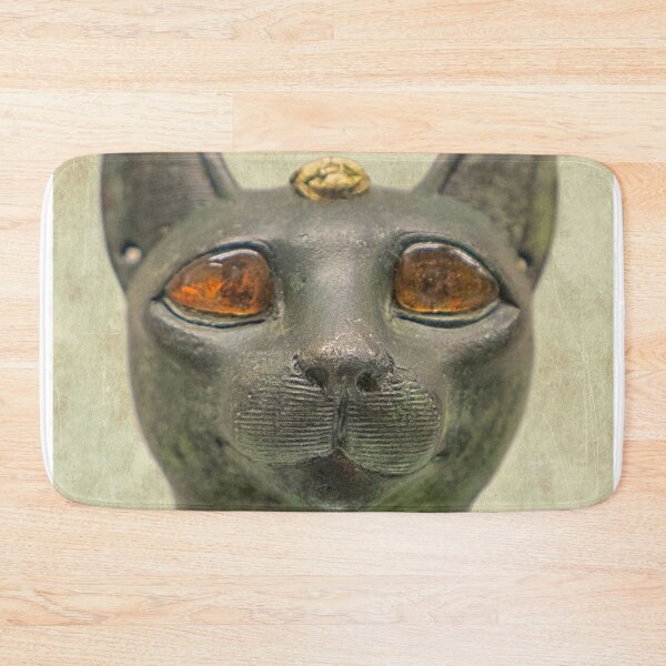 Item preview, Egyptian Head of the cat godess Bastet with amber eyes. designed and sold by Photopat.