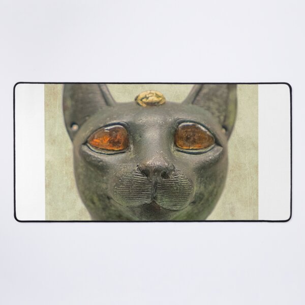 Item preview, Egyptian Head of the cat godess Bastet with amber eyes. designed and sold by Photopat.