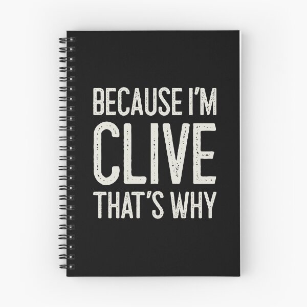Item preview, Because I’m Clive That’s Why Funny Personalized Name designed and sold by MariosNydras.