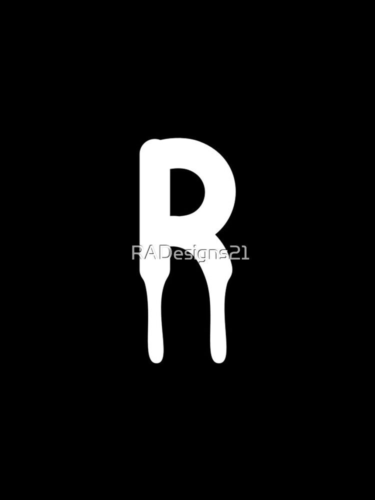Thumbnail 4 of 4, iPhone Case, Dripping Letter R Black designed and sold by RADesigns21.