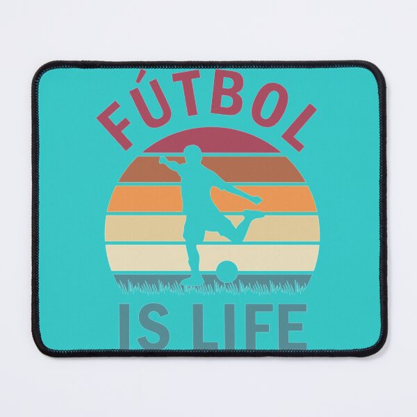 Item preview, Fútbol Is Life Football and Soccer Lover Vintage Retro Sunset designed and sold by LetitBriess.