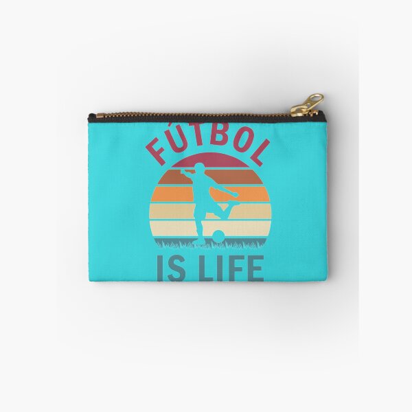 Item preview, Fútbol Is Life Football and Soccer Lover Vintage Retro Sunset designed and sold by LetitBriess.