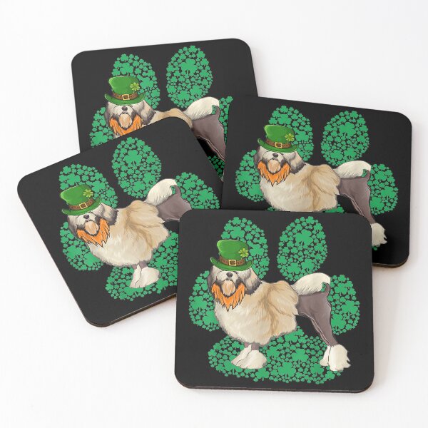 Item preview, Leprechaun Lowchen St Patricks Day Shamrock Paw designed and sold by Shelyapinglasha.