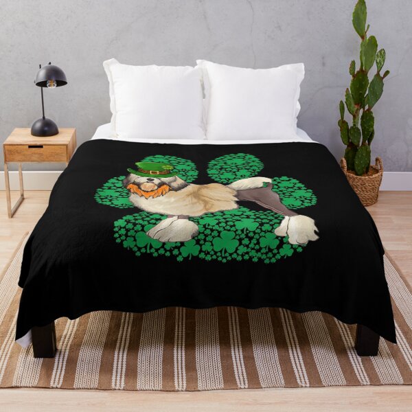 Item preview, Leprechaun Lowchen St Patricks Day Shamrock Paw designed and sold by Shelyapinglasha.