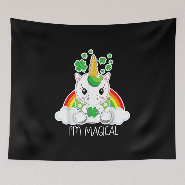 Item preview, Girls Cute Unicorn Im Magical Gift for St Patricks Day designed and sold by Shelyapinglasha.