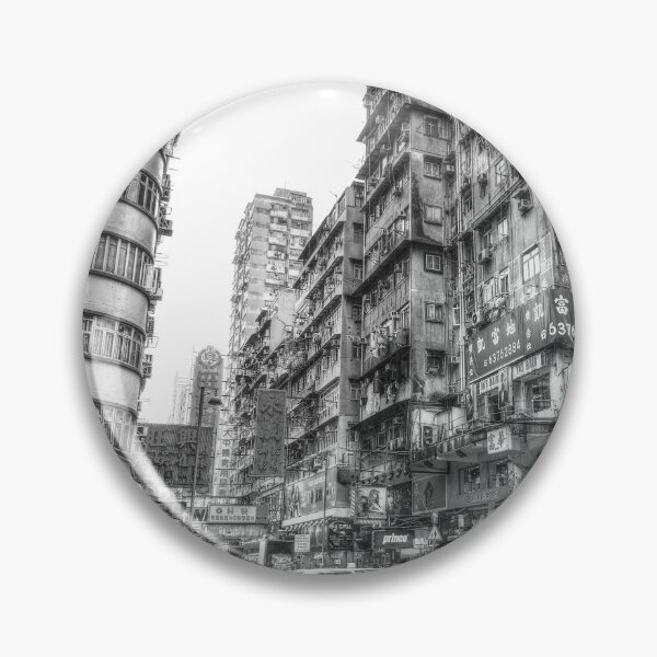 Artikelvorschau, Nathan Road, Kowloon, Hongkong Schwarz und Weiß entworfen und verkauft von Paul Thompson Photography.