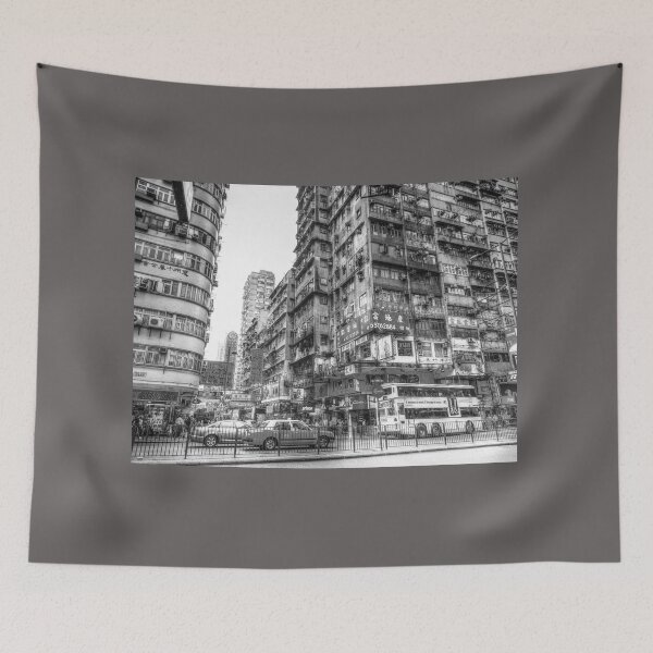 Item preview, Nathan Road, Kowloon, Hong Kong Black And White designed and sold by Paul Thompson Photography.