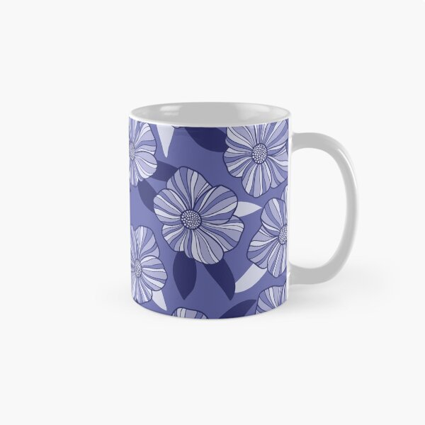 Item preview, Very Peri Floral Line Art Periwinkle designed and sold by ZoeChapman.