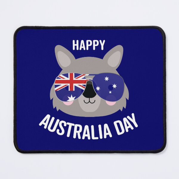 Item preview, Happy Australia Day - wombat designed and sold by Polyxz.