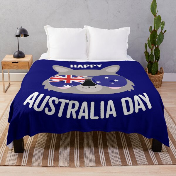 Item preview, Happy Australia Day - wombat designed and sold by Polyxz.