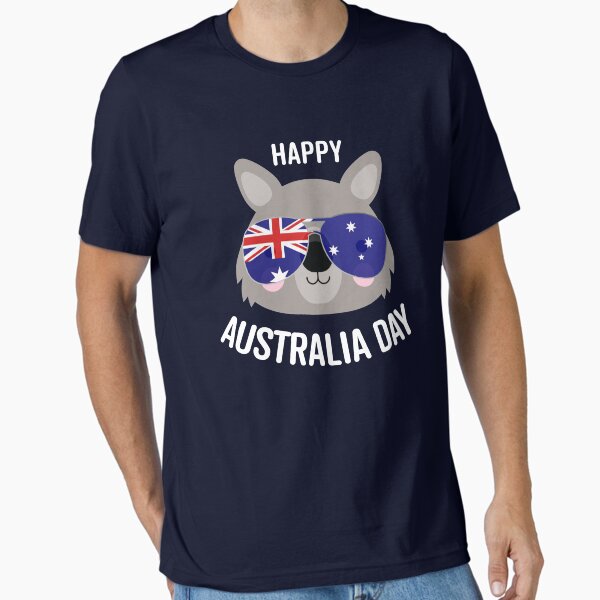 Item preview, Happy Australia Day - wombat designed and sold by Polyxz.