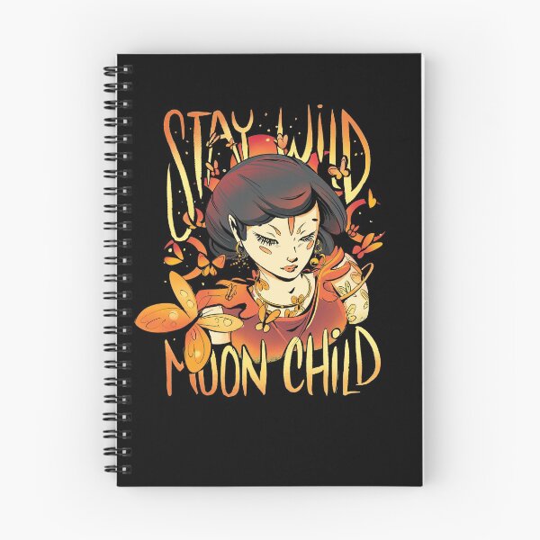 Item preview, Stay Wild Moon Child Boho Peace Hippie Gift Moon Child Gear designed and sold by DynamicDesign.
