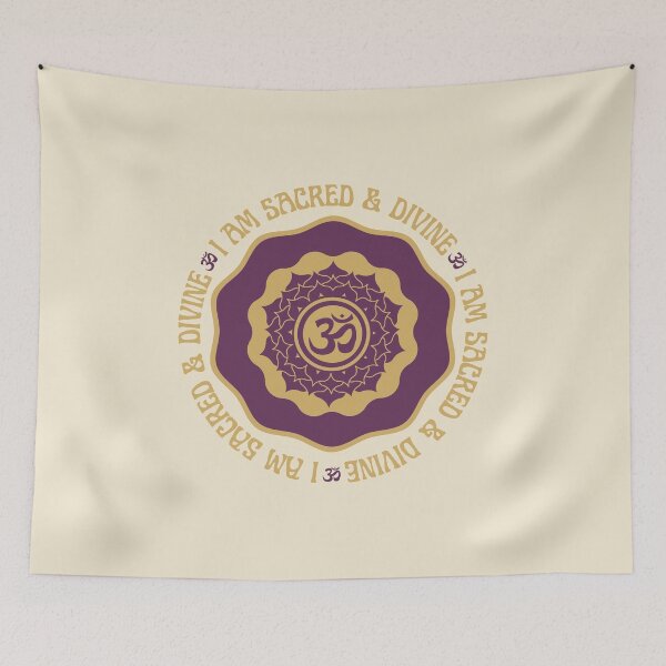 Item preview, I AM SACRED AND DIVINE, SAHASRARA CROWN CHAKRA AFFIRMATION designed and sold by Mercurial Merkaba.