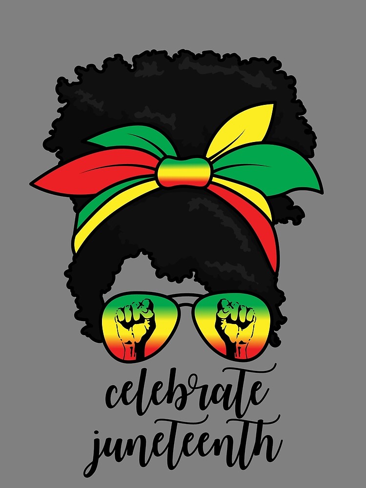 Thumbnail 3 von 3, Tuch, Celebrate Juneteenth Messy Bun Black Woman Juneteenth Gear designt und verkauft von DynamicDesign.