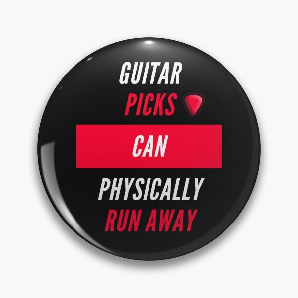 Item preview, Guitar picks can physically run away designed and sold by AmonRa16.