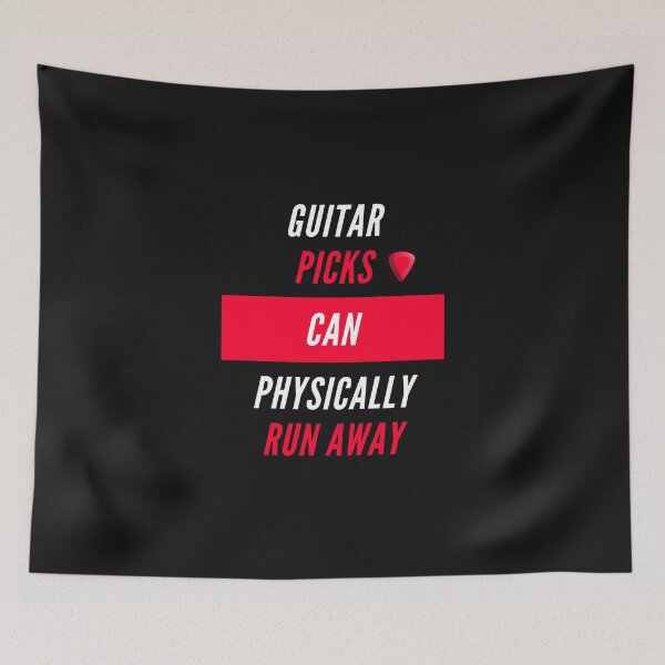 Item preview, Guitar picks can physically run away designed and sold by AmonRa16.