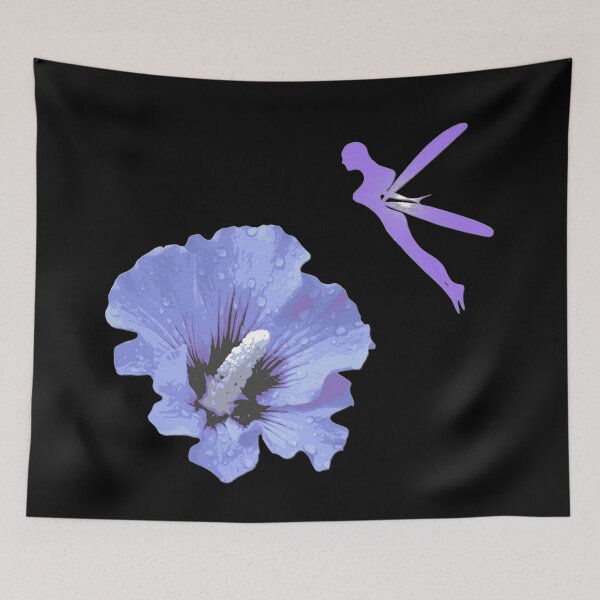 Item preview,  Hibiscus flower and elf silhouette, adorable fantasy shirts designed and sold by Kirei-Lily.