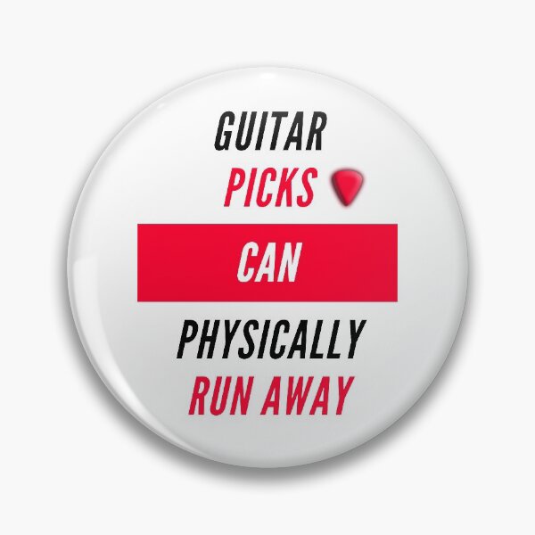 Item preview, Guitar picks can physically run away white designed and sold by AmonRa16.