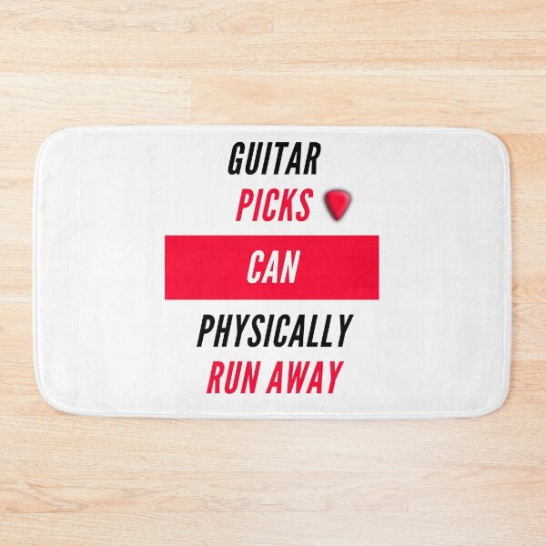 Item preview, Guitar picks can physically run away white designed and sold by AmonRa16.