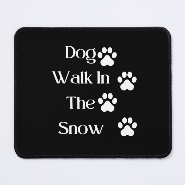 Item preview, Dog Walk In The Snow designed and sold by Snorg Tees ⭐⭐⭐⭐⭐.