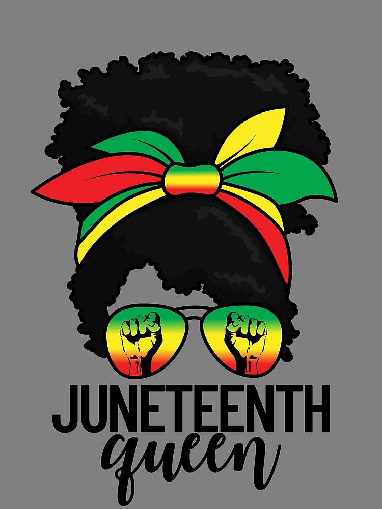 Thumbnail 3 von 3, Tuch, Juneteenth Queen Messy Bun Black Women's Juneteenth Gear designt und verkauft von DynamicDesign.