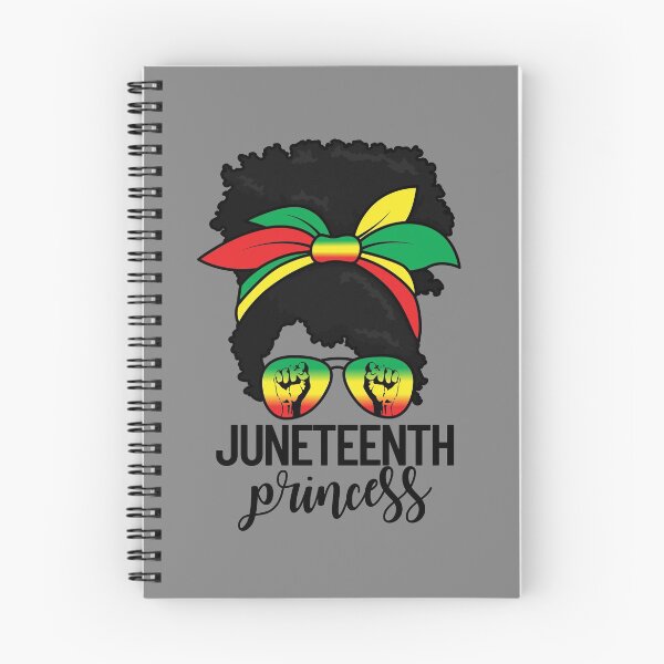 Aperçu de l'œuvre Juneteenth Princess Messy Bun Black Women's Juneteenth Gear créée et vendue par DynamicDesign.