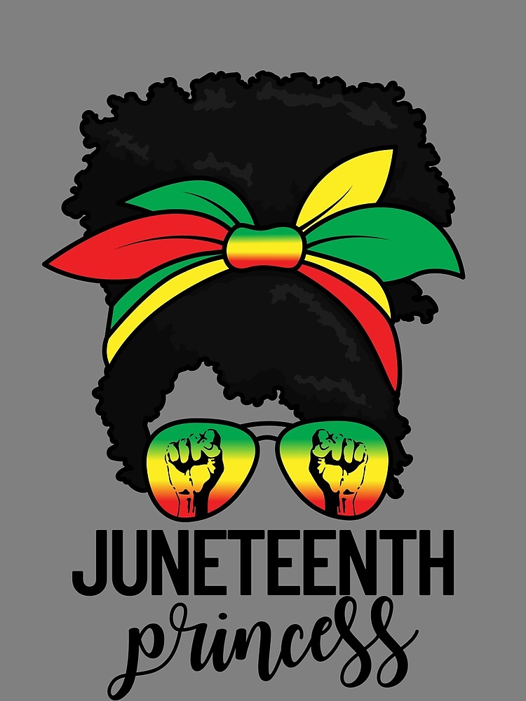 Thumbnail 3 von 3, Tuch, Juneteenth Princess Messy Bun Black Women's Juneteenth Gear designt und verkauft von DynamicDesign.