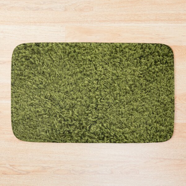 Item preview, fluffy carpet, green wool designed and sold by groundfloors.