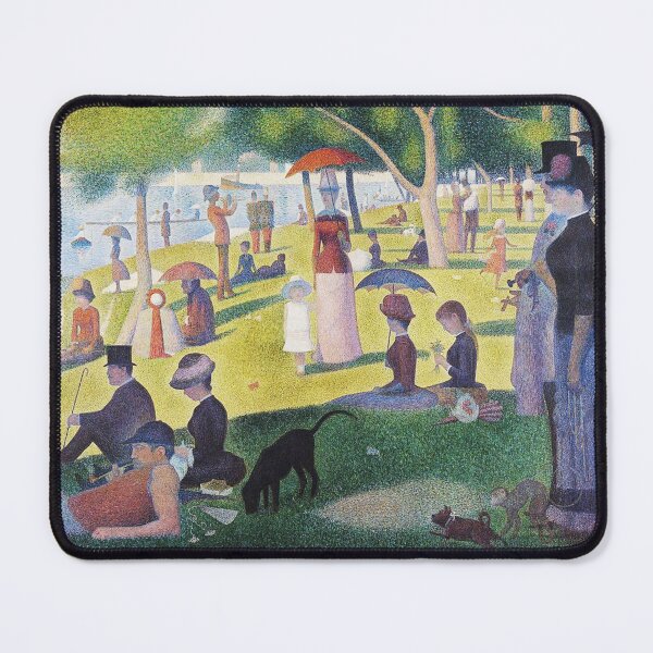 Pointillism. Georges Seurat. A Sunday on La Grande Jatte. 1884. Mouse Pad